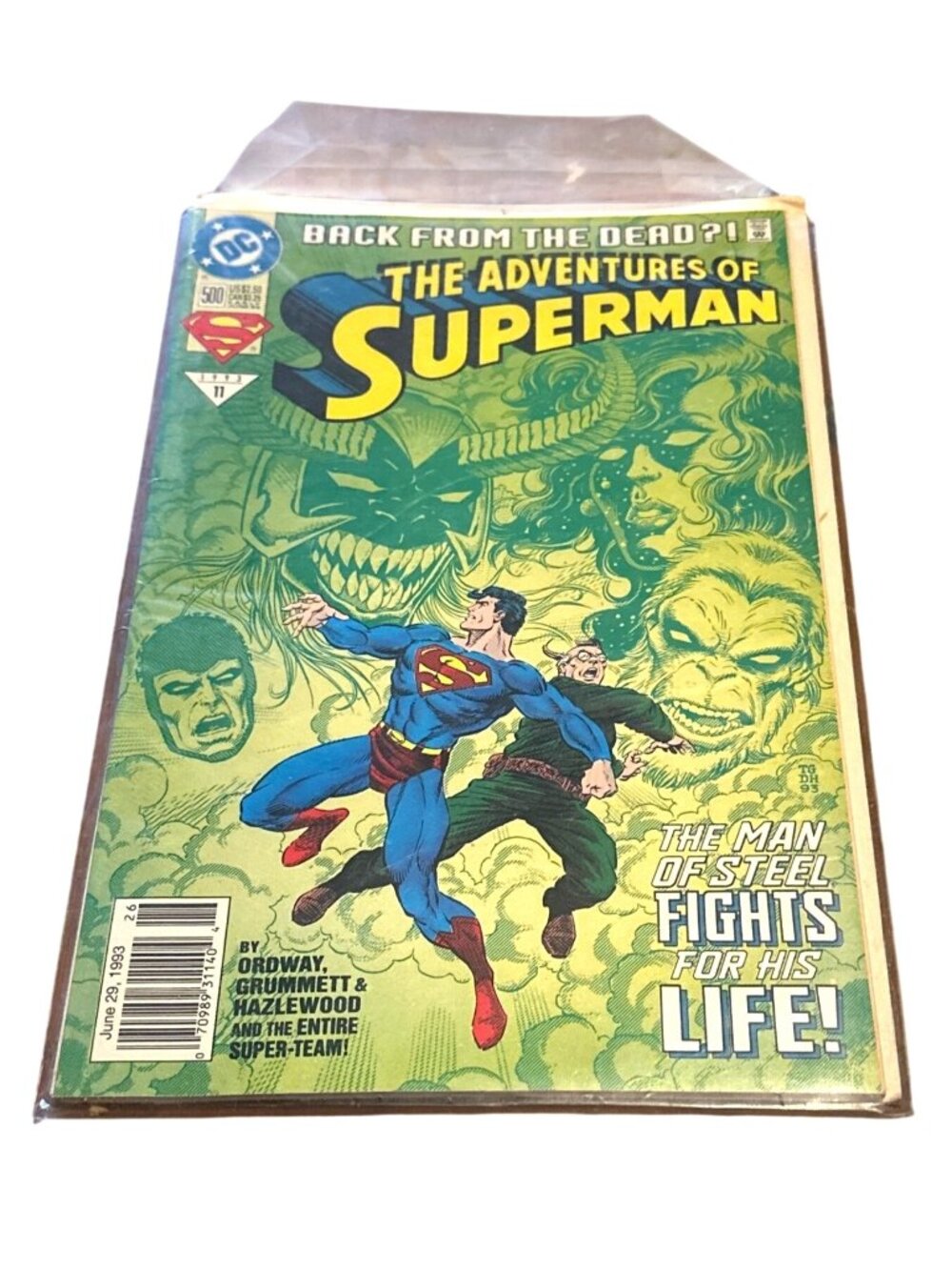 The Adventures Of Superman #500 June 1993 DC Comic Bagged & Boarded